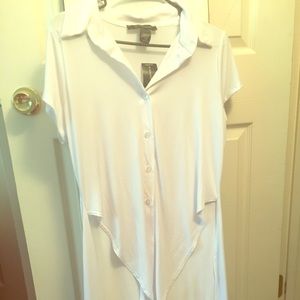Ashley Stewart tie up shirt